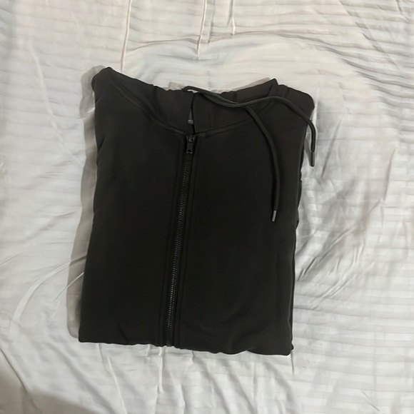 BRAND NEW OLIVE GREEN EDDIE BAUER ZIP UP HOODIE SIZE LARGE - Picture 4 of 4